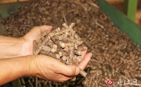 云南省迤车镇：废枝杂木“变身”环保生物质颗粒燃料